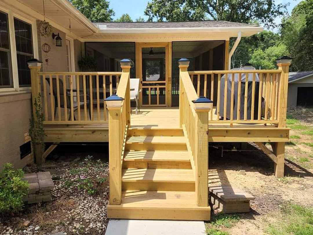 new outdoor deck build